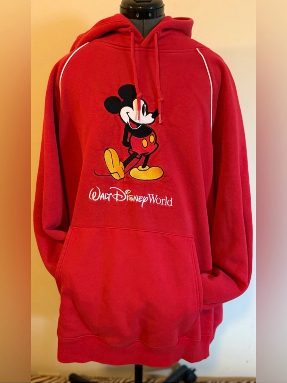 Walt Disney World Men's Red Mickey Mouse Hoodie 2025 Release